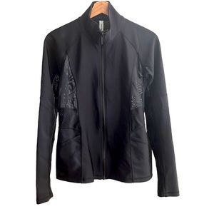 Karma Black Zip Up Athletic Jacket